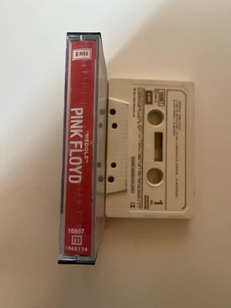 Cassette Meddle de Pink Floyd - 4