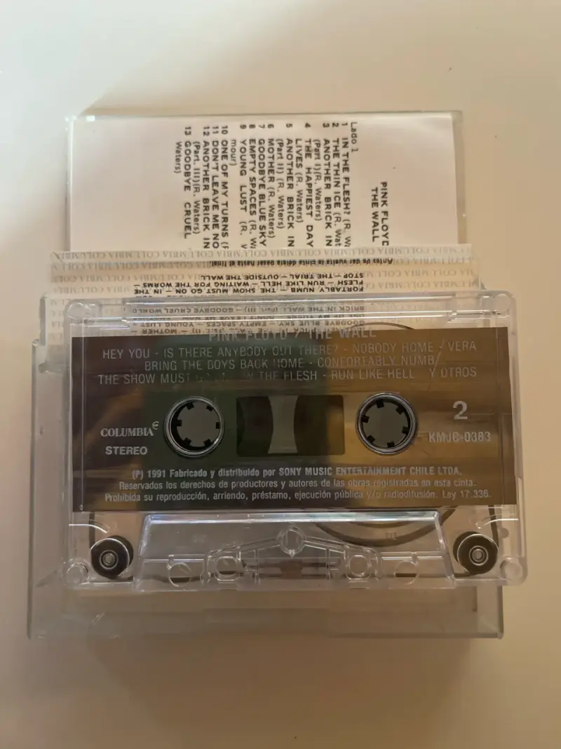 Cassette Pink Floyd The Wall - 3
