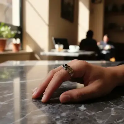 Anillo de plata con piedra negra - miniatura 1