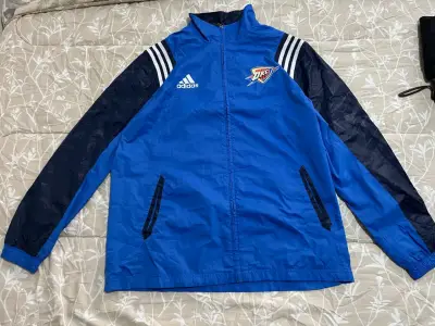 Chaqueta deportiva azul Adidas L - miniatura 1