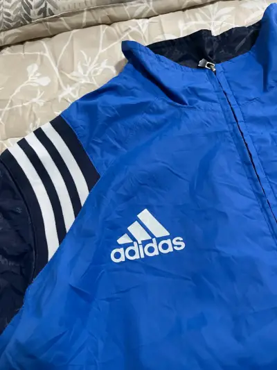 Chaqueta deportiva azul Adidas L - miniatura 3
