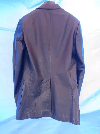 Blazer de cuero negro - miniatura 5