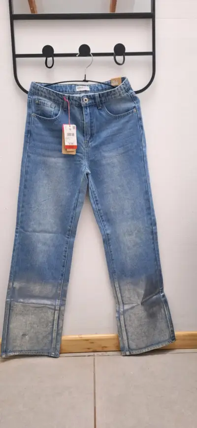 Jeans azules talle alto nuevos - miniatura 1