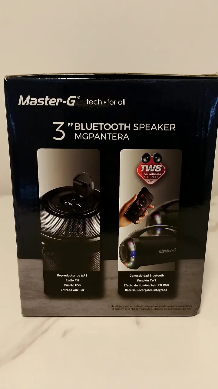 Parlante Bluetooth Master-G negro - 4