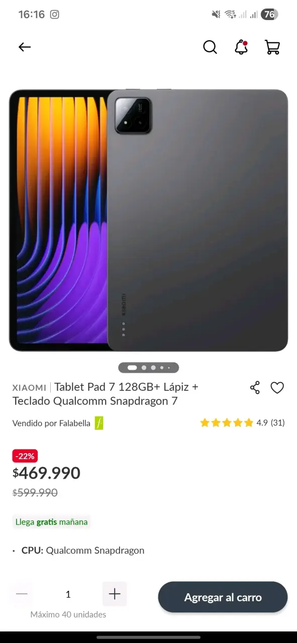 Tablet con teclado desmontable - 6