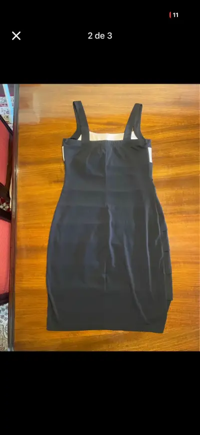 Vestido negro sin mangas de fiesta M - miniatura 2