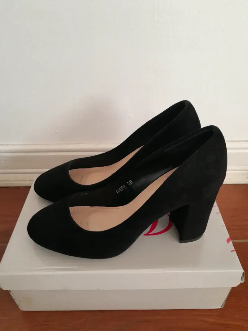 Zapatos taco alto negros - 2