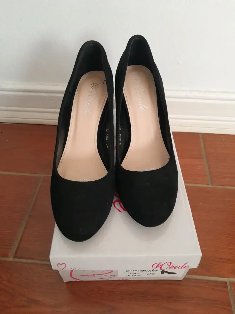 Zapatos taco alto negros - 5