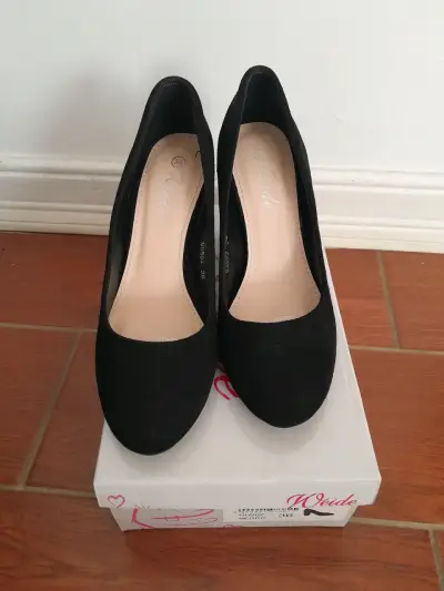 Zapatos taco alto negros - miniatura 5