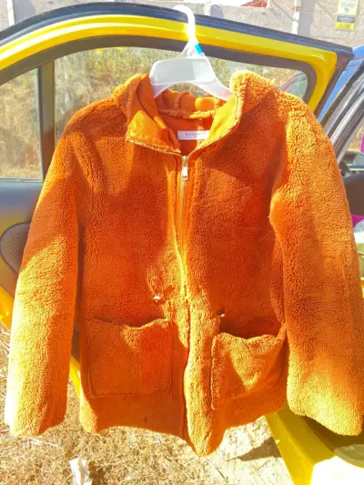 Chaqueta polar rosa con cierre - miniatura 3