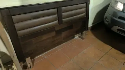 Cama de dos plazas con colchón - miniatura 4