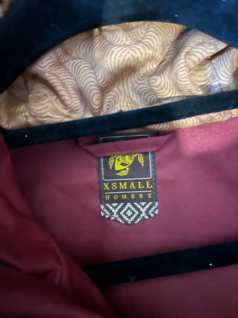Chaqueta impermeable burdeos hombre - 2
