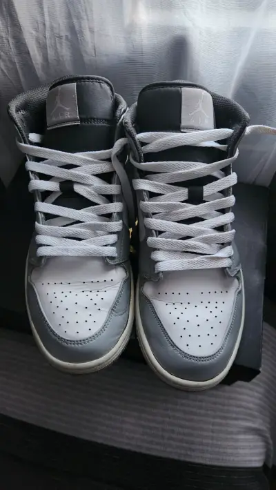 Jordan 1 mid light smoke grey - miniatura 2