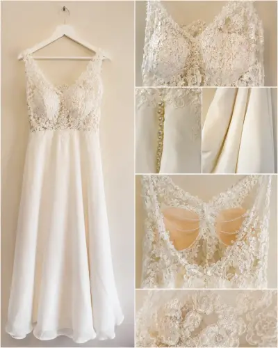 Vestido de novia encaje - miniatura 1