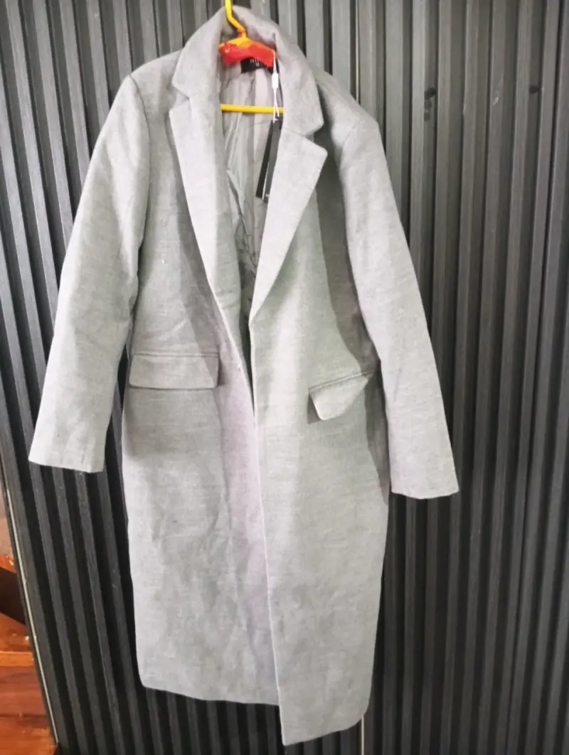 Abrigo gris talla M - 4