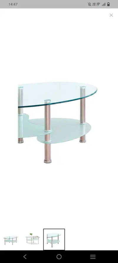 Mesa de centro vidrio moderna - miniatura 4