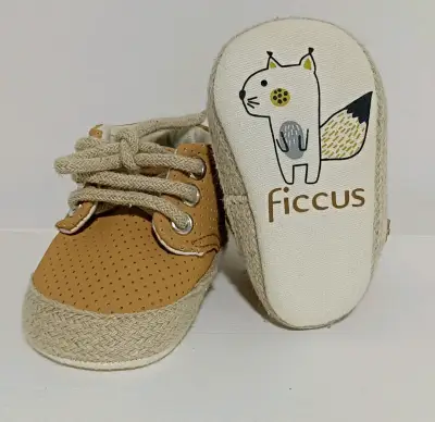 Zapatillas beige para bebé - miniatura 2