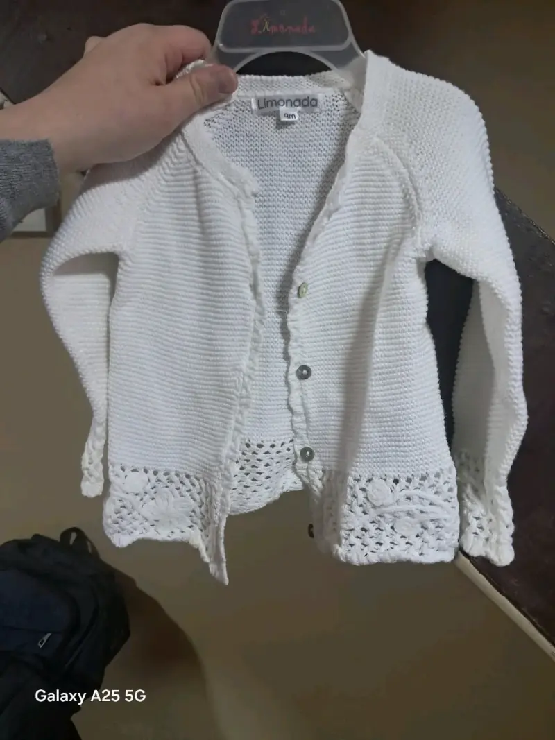 Chaqueta infantil peluda rosada - 5