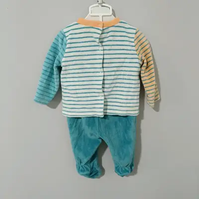 Pijama de bebé rayado ficcus - miniatura 2