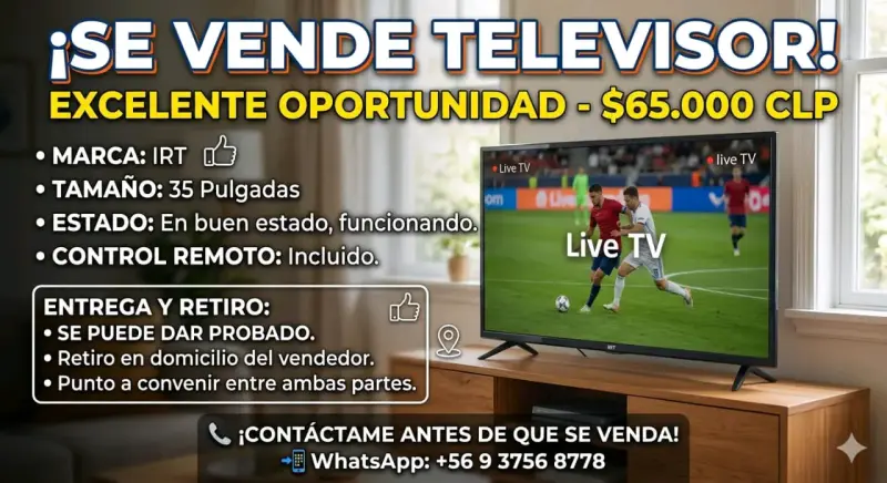 Televisor IRT 40 pulgadas