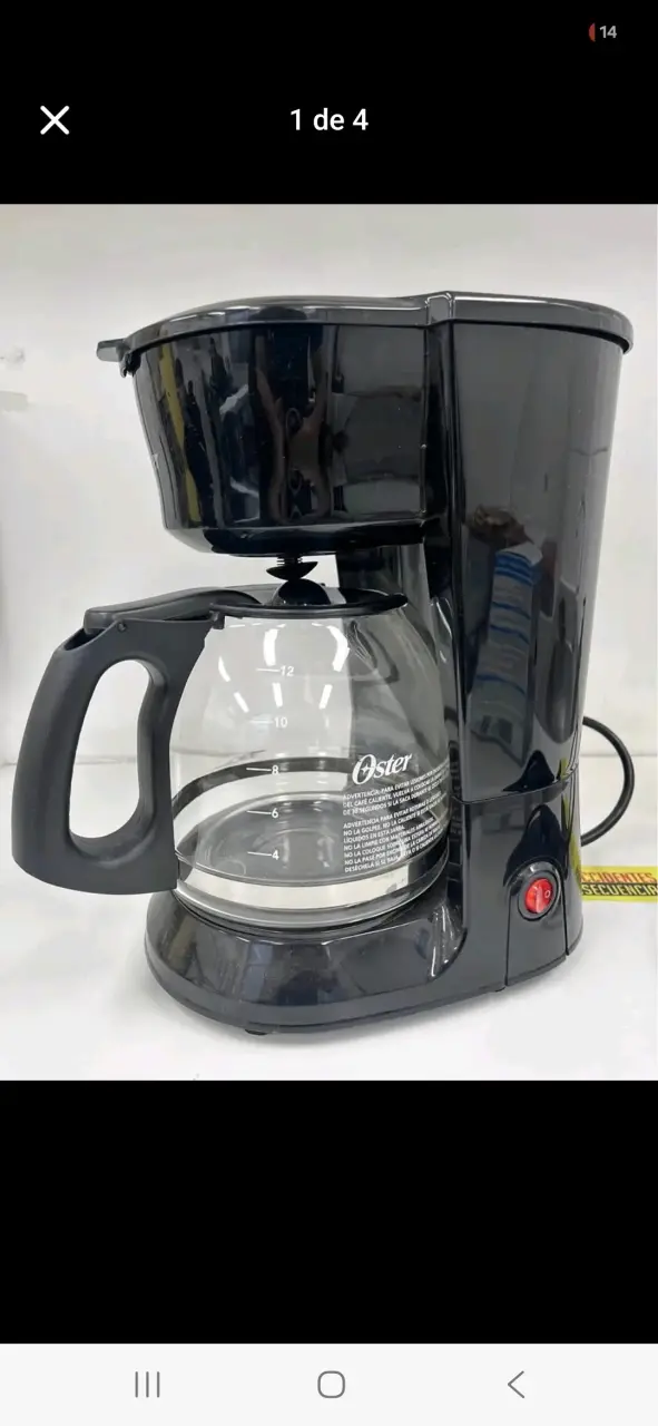 Cafetera eléctrica negra - 4