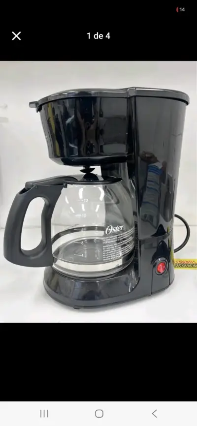 Cafetera eléctrica negra - miniatura 4