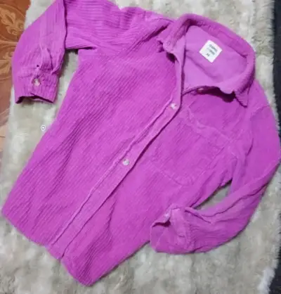 Camisa de pana morada - miniatura 1