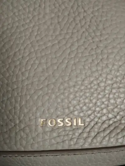 Cartera de cuero Fossil gris - miniatura 1