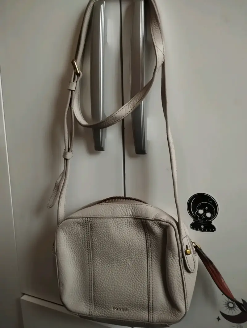Cartera de cuero Fossil gris - 2