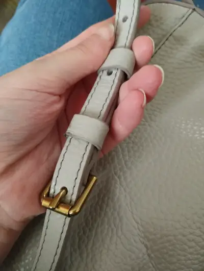 Cartera de cuero Fossil gris - miniatura 3