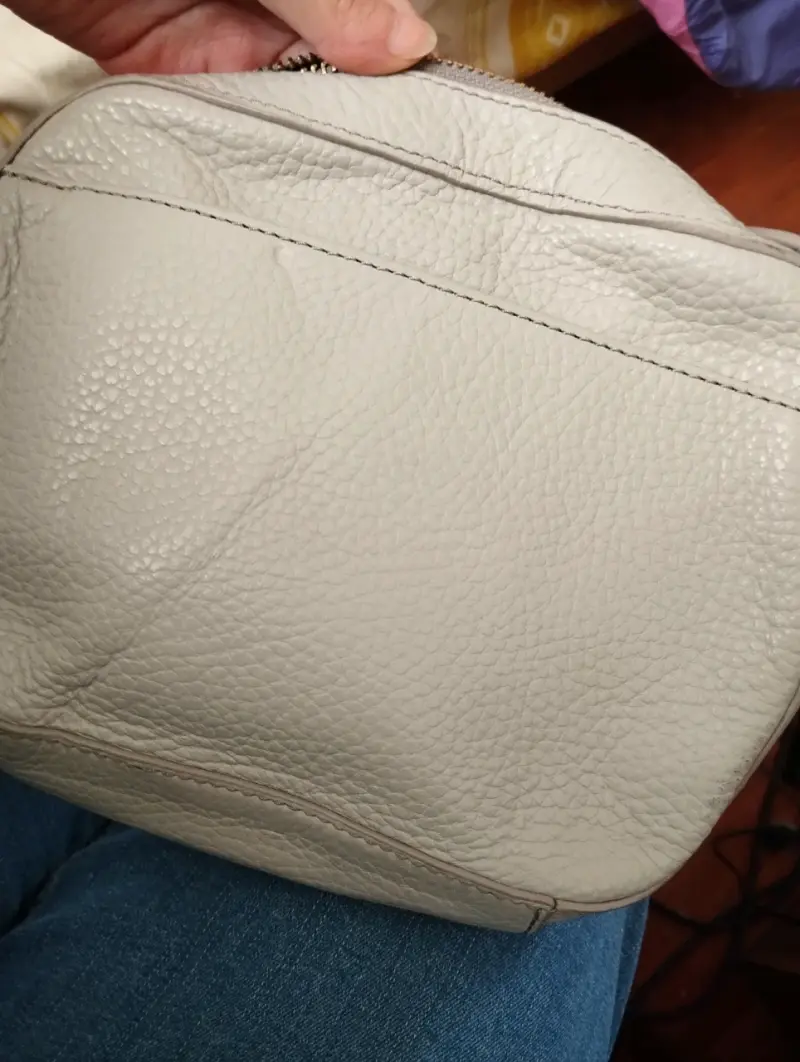 Cartera de cuero Fossil gris - 6
