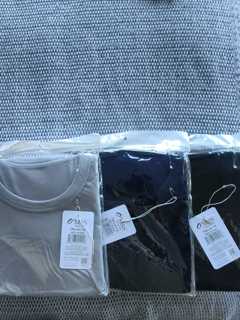 Pack camisetas niño talla 7-8