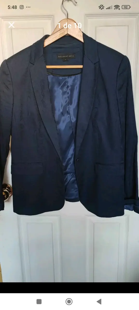 Blazer azul oscuro para mujer