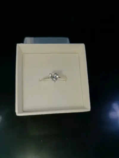 Anillo de corazón plata - miniatura 1