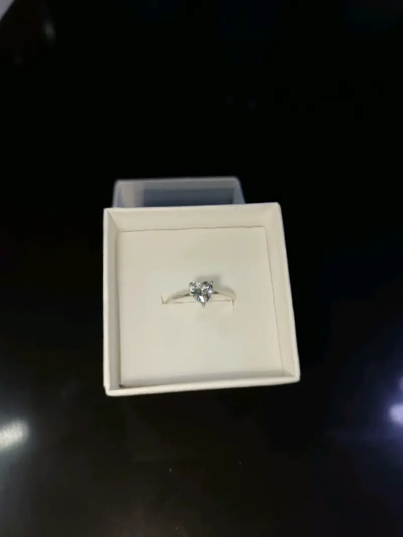 Anillo de corazón plata - 2