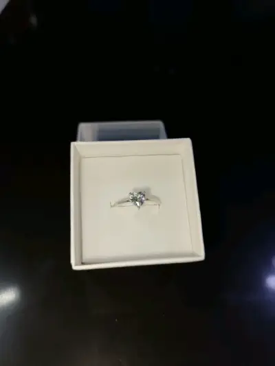 Anillo de corazón plata - miniatura 2
