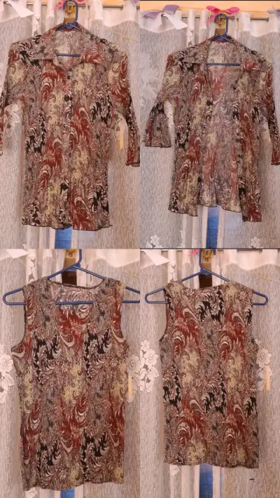 Conjunto estampado de gasa - miniatura 2