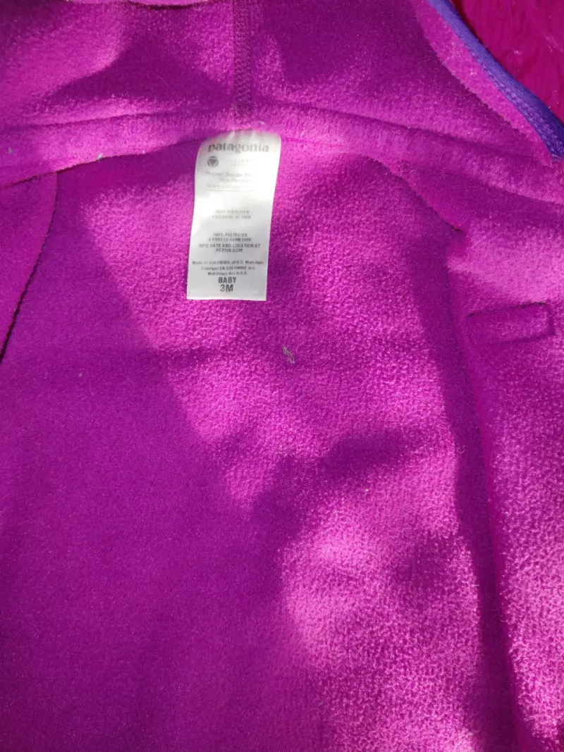 Chaqueta polar infantil morada - 3