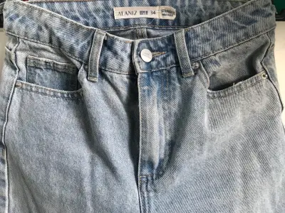 Jeans 34 Alaniz diseño desgastado recto azul claro - miniatura 2