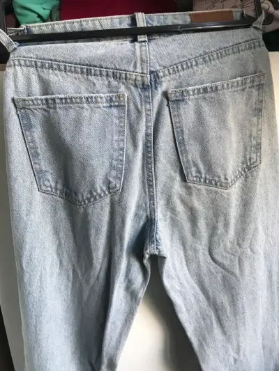 Jeans 34 Alaniz diseño desgastado recto azul claro - miniatura 3