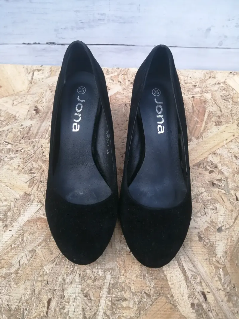 Zapatos de taco negro talla 35 - 3