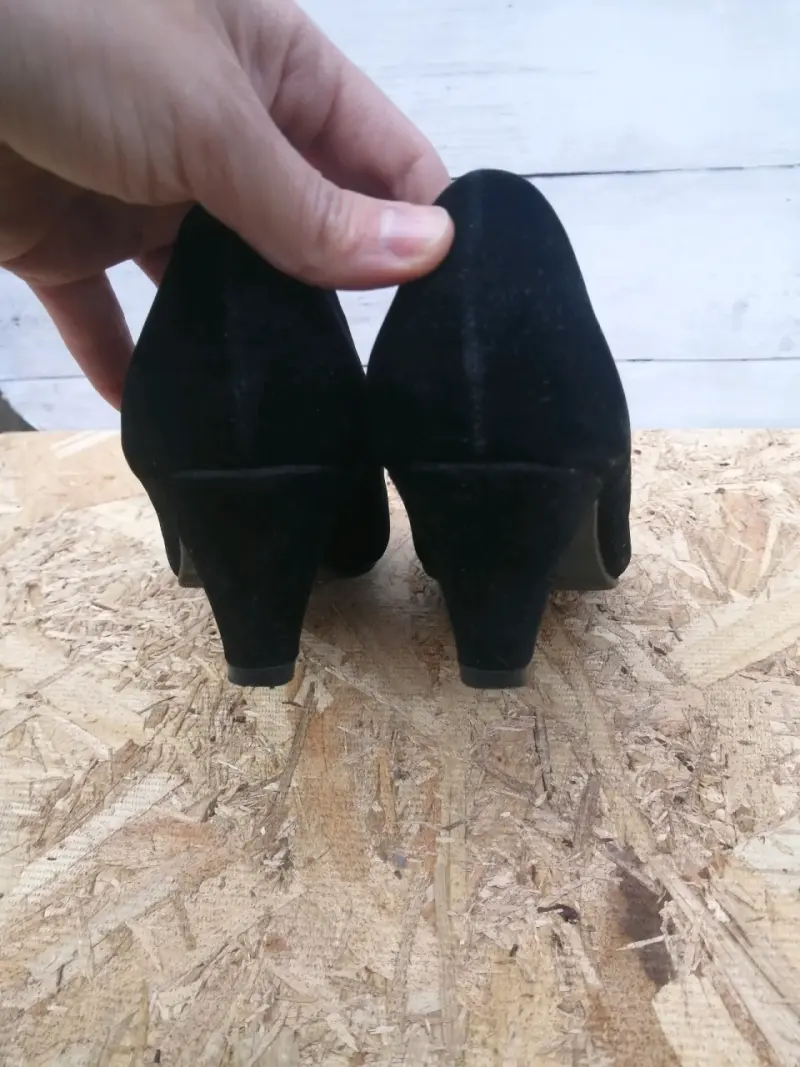 Zapatos de taco negro talla 35 - 5