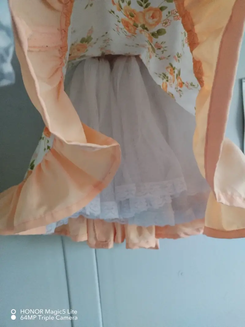 Vestido cueca floral para niña - 3