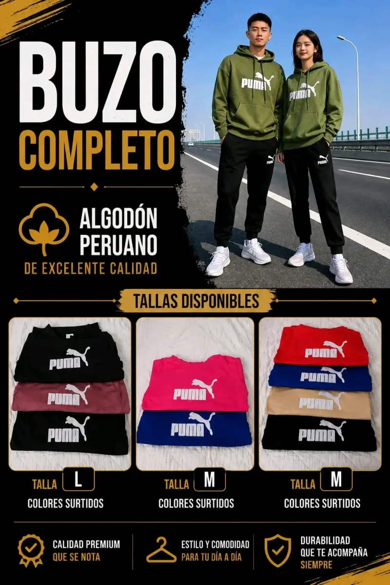 Sudaderas Puma negras y rosadas - 5