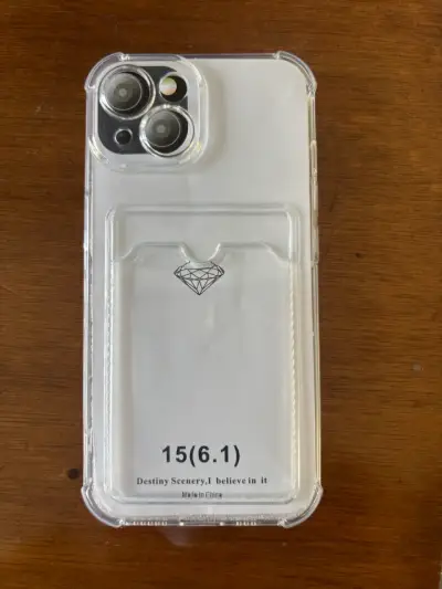 Funda transparente para iPhone 15 - miniatura 1