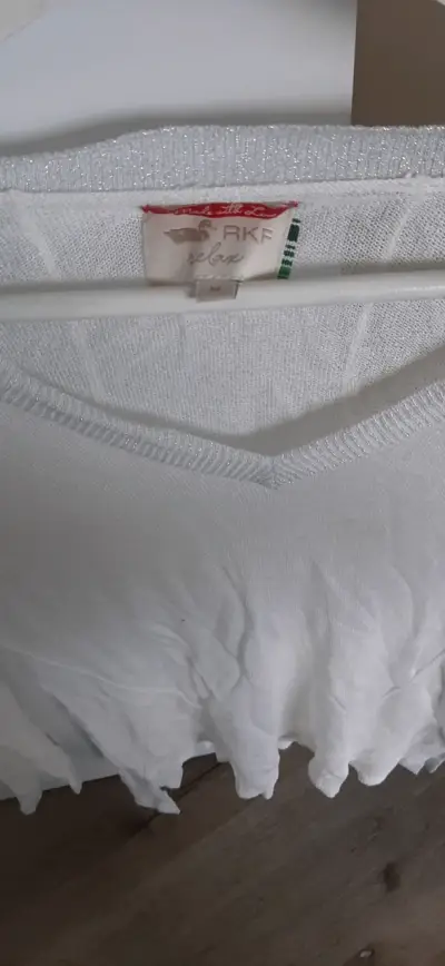 Suéter blanco de hilo - miniatura 2