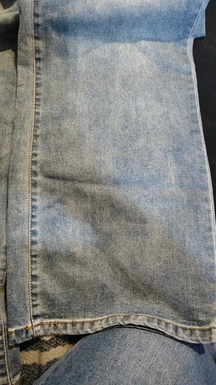 Jeans Blugirl Denim azul con flor - 2