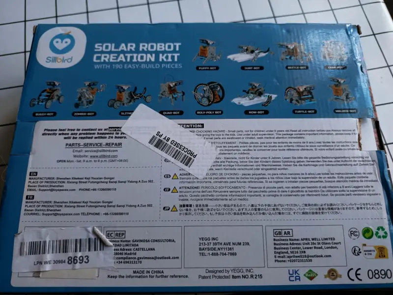Kit de creación de robot solar STEM - 3