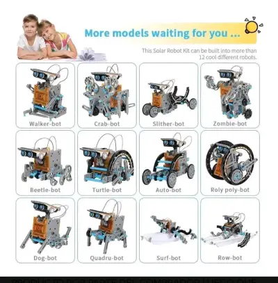 Kit de creación de robot solar STEM - miniatura 5