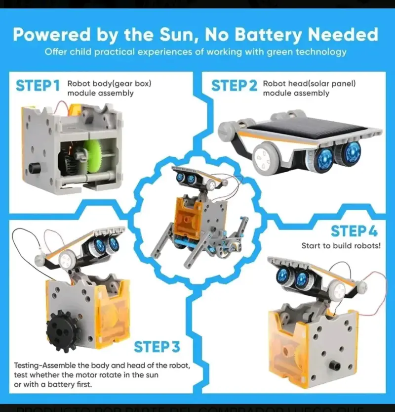 Kit de creación de robot solar STEM - 6